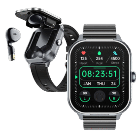 GPS Smart Watch D8 TWS 2-in-1 Headset Bluetooth Talk Heart Rate Blood Pressure Health Monitoring Headphones Play Music with To