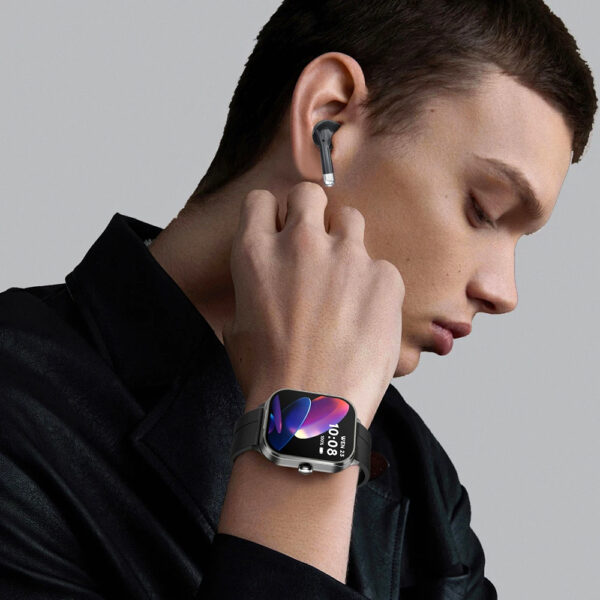 GPS Smart Watch D8 TWS 2-in-1 Headset Bluetooth Talk Heart Rate Blood Pressure Health Monitoring Headphones Play Music with To - Image 7