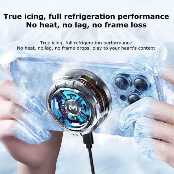 2 IN 1 MEMO CX08 Magnetic Back Clip Universal Mobile Phone Cooler Semiconductor Cooling Fan Freeze Radiator for iOS Android PUBG - Image 2