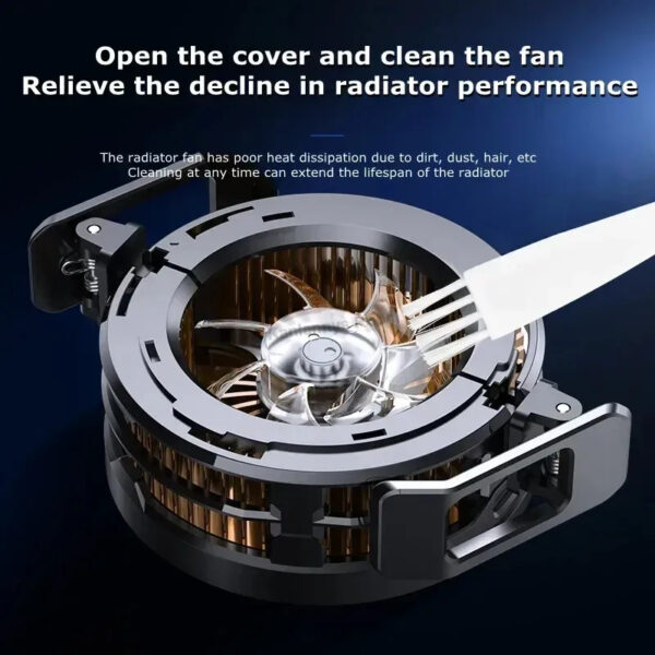 2 IN 1 MEMO CX08 Magnetic Back Clip Universal Mobile Phone Cooler Semiconductor Cooling Fan Freeze Radiator for iOS Android PUBG - Image 3